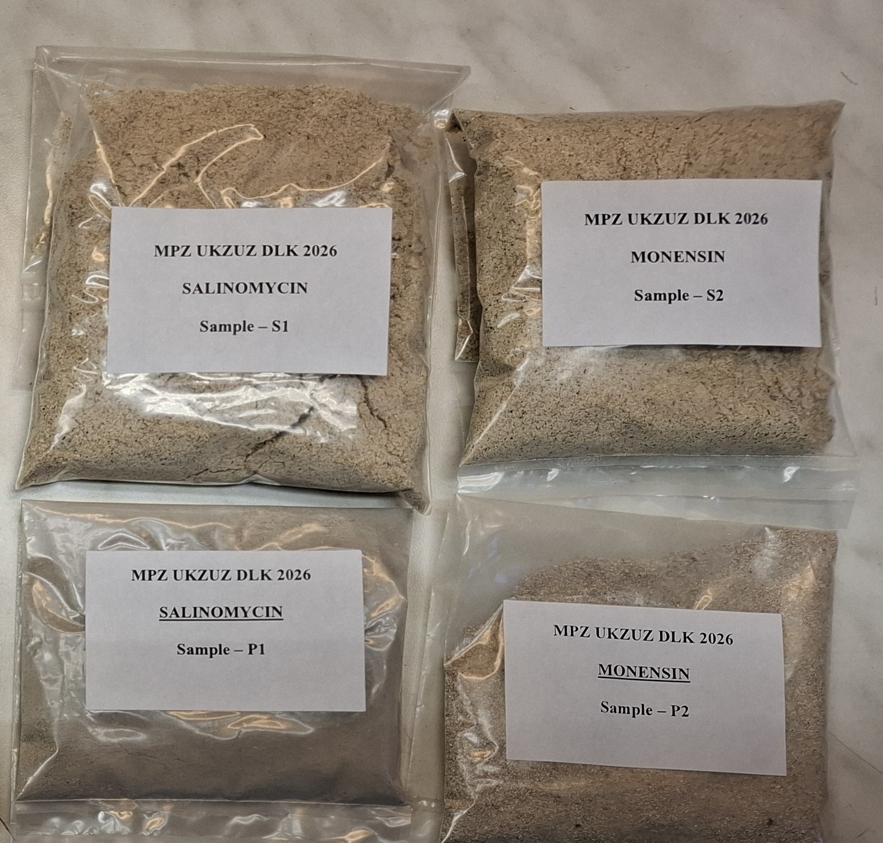 Mẫu thử nghiệm thành thạo Coccidiostats